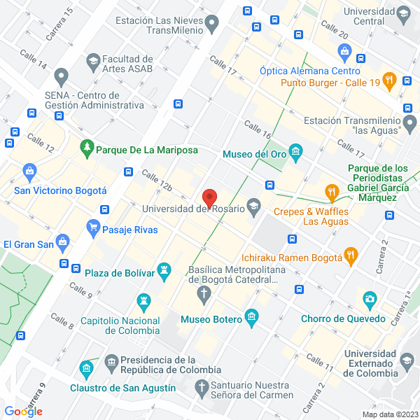 Mapa de Fondo Educativo De Ahorro Y Servicio Social De Los Empleados Del Congreso De La República - Feassec