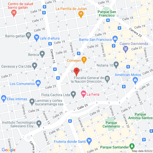 Map of Canales Y Bajantes González