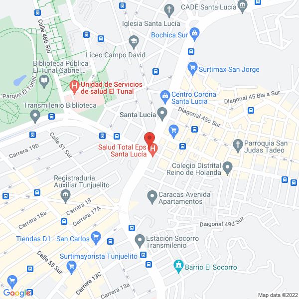 Mapa de Naturales San Jeronimo