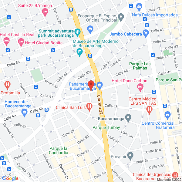 Map of Inversiones Cadena Silva S.A.S.