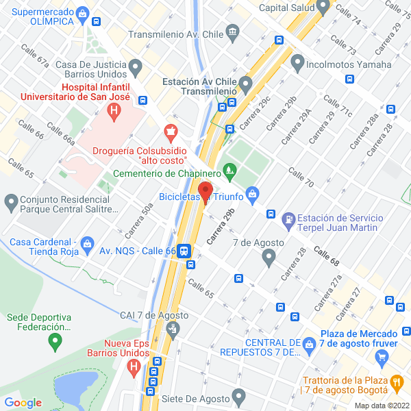 Mapa de Credicall Colombia Ltda