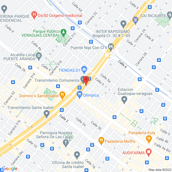 Mapa de Dident Buitrago Clínicas Odontológicas