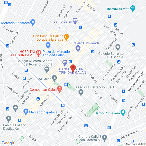 Mapa de Comercializadora New Dawns