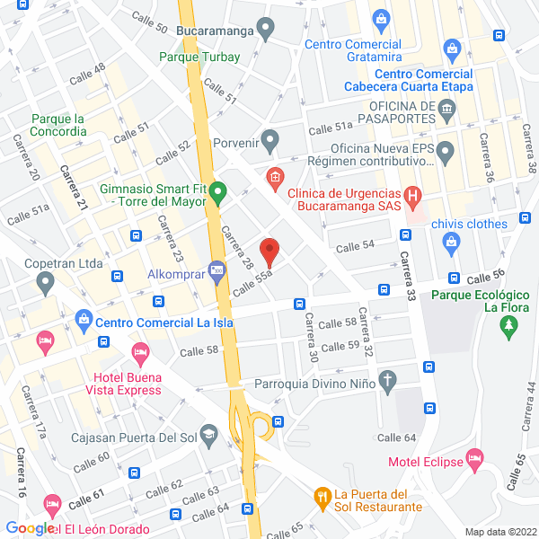 Map of Sierra Laguado Jesús Iván