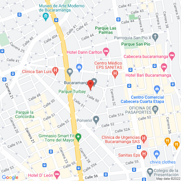 Map of Pao Pao Express The Burguer Planet