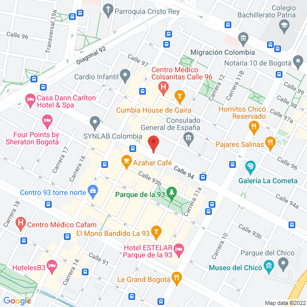 Mapa de Libreria Central