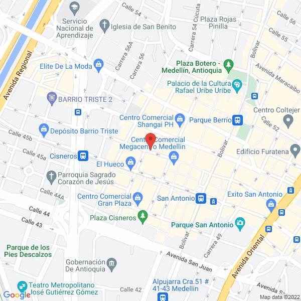 Mapa de Comercializadora Yireh