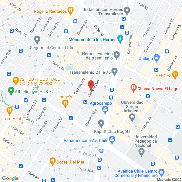 Mapa de Graficas Fajardo Impresores Ltda
