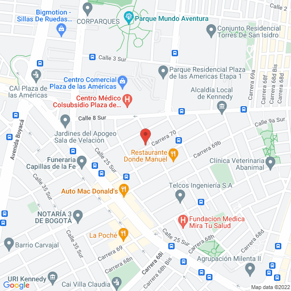 Mapa de Enfarplas S.A.S.
