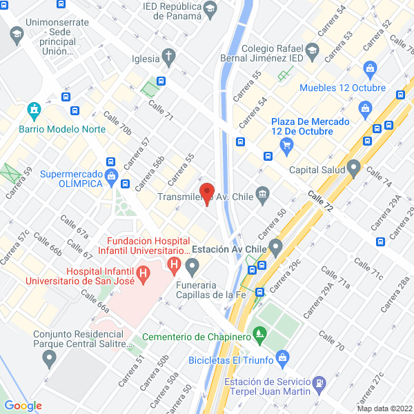 Mapa de Dulces La Candelaria Ltda