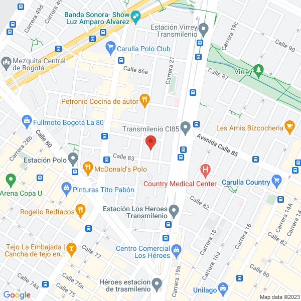 Mapa de Centro De Capacitación Del Arte Y La Tecnología Colombia S.A.S.