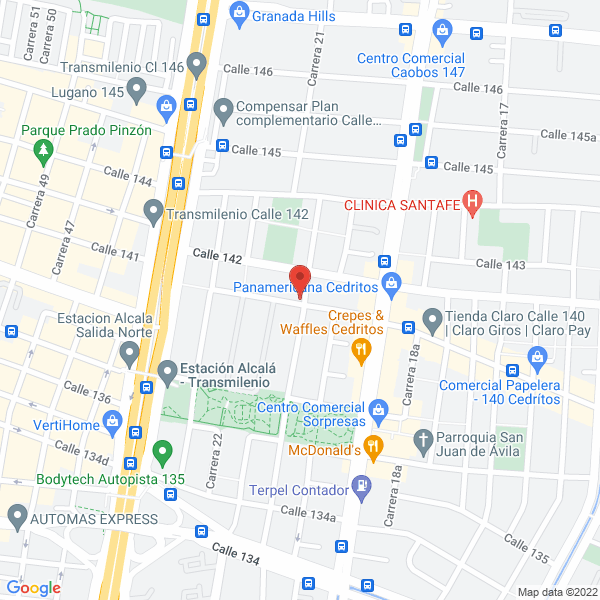 Mapa de Colombiartes