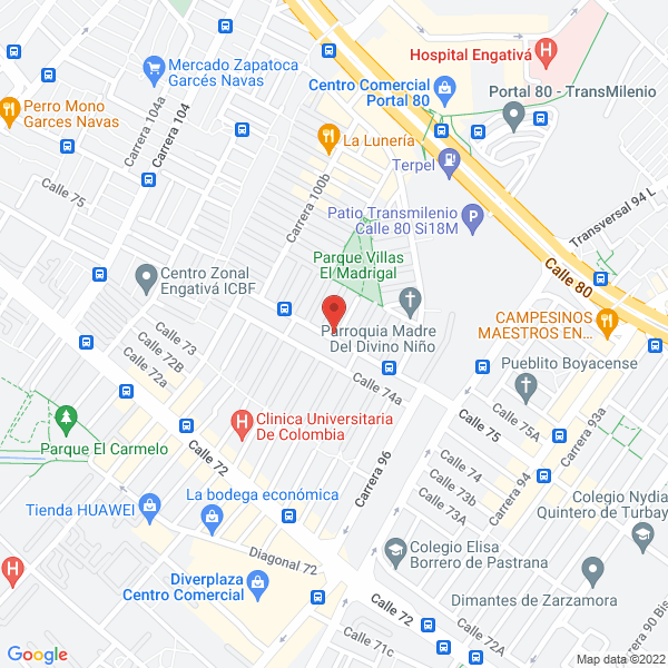 Mapa de Inmobiliaria Villas De Madrigal