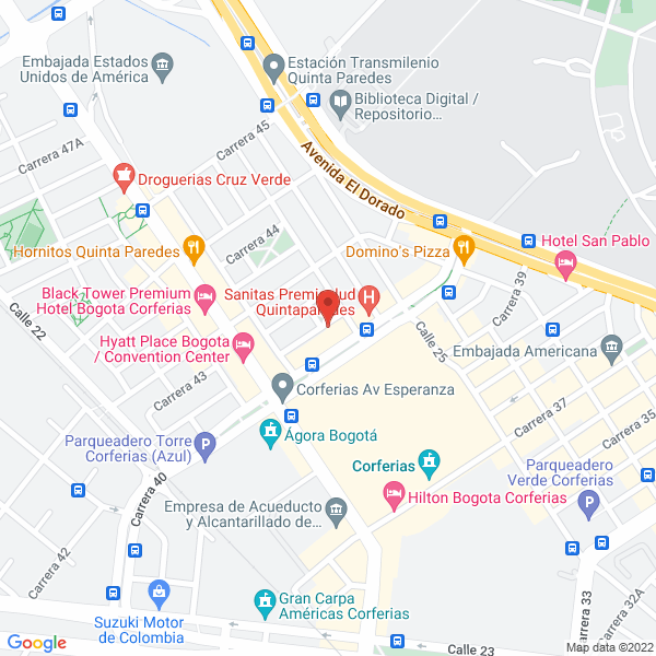 Mapa de Raul Wexler Pulido Tellez S.A.S.