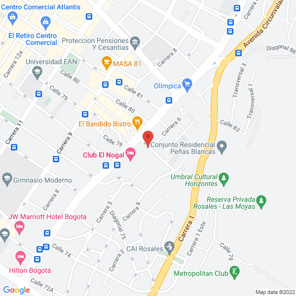 Mapa de Angel & Moreno Asociados Ltda