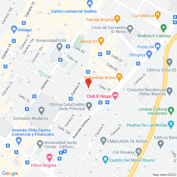 Mapa de Cot Diseños E.U.