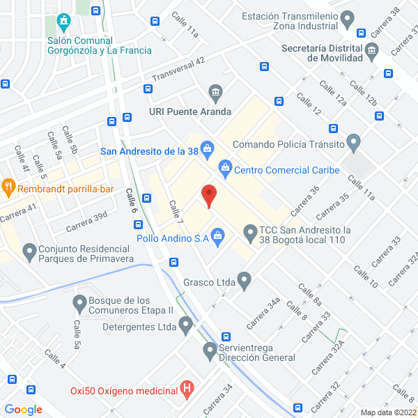 Mapa de Comercializadora Mg5 S.A.S