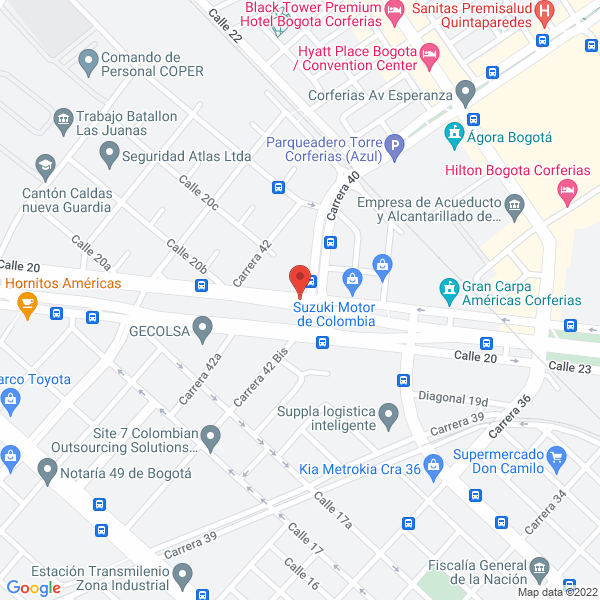 Mapa de Securicor Thomas Ltda.