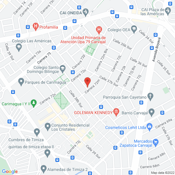 Mapa de Muelbes Metalicos & Confort Ltda.