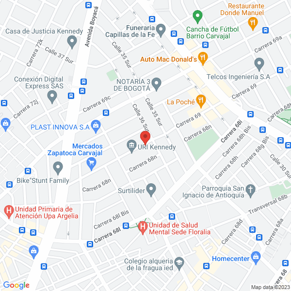Mapa de E & E Institucionales S.A.S.