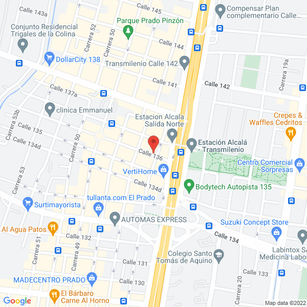Mapa de G & G Asociados Sae Ltda.