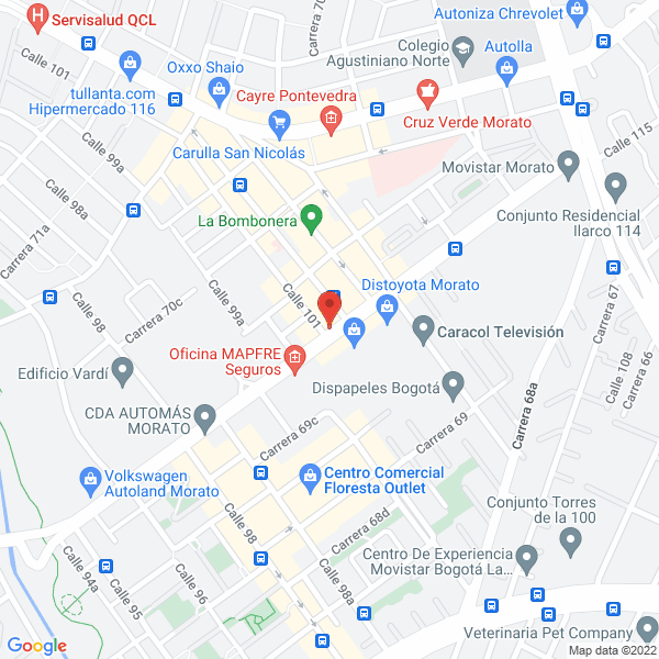 Mapa de Artuseg Ltda. Agencia Colocadora De Seguros