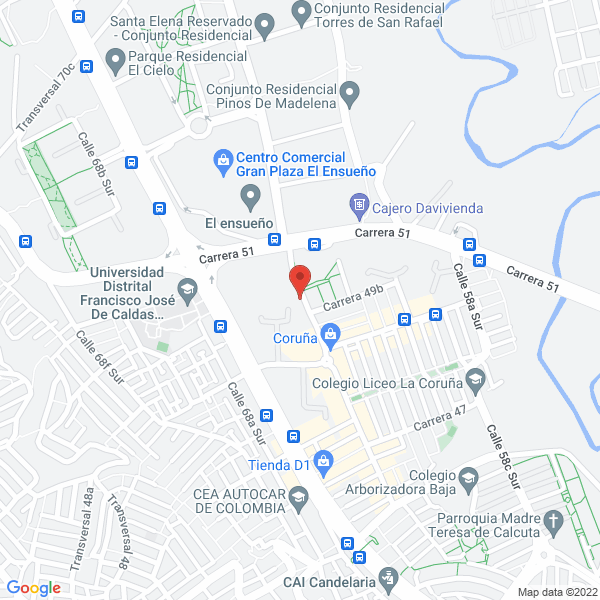 Mapa de Chl Química Colombiana