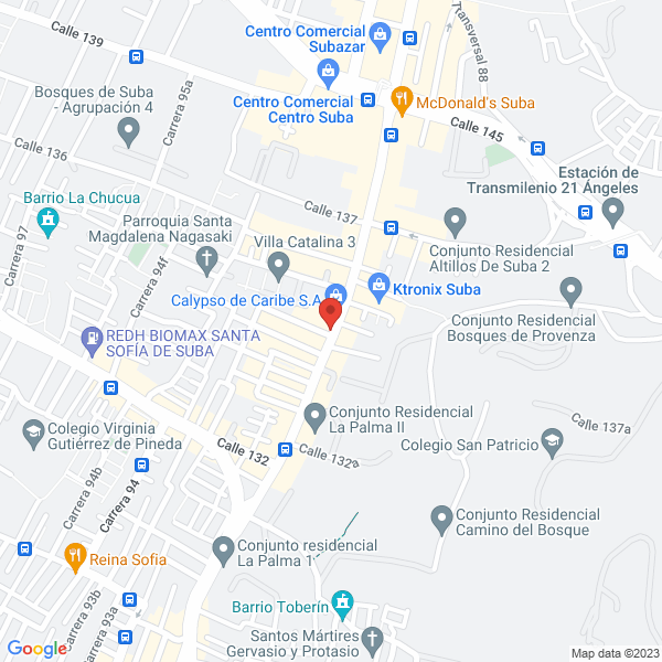 Mapa de Ferretería Torcar