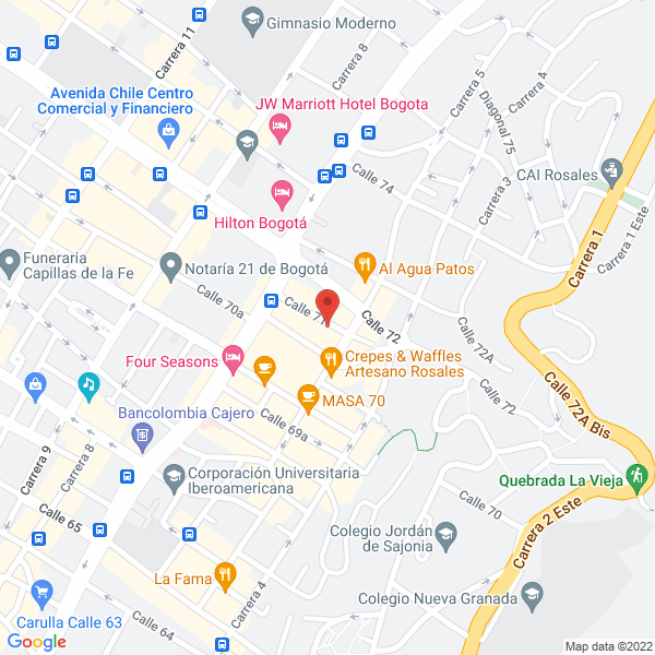 Mapa de Rodríguez & Asociados Abogados