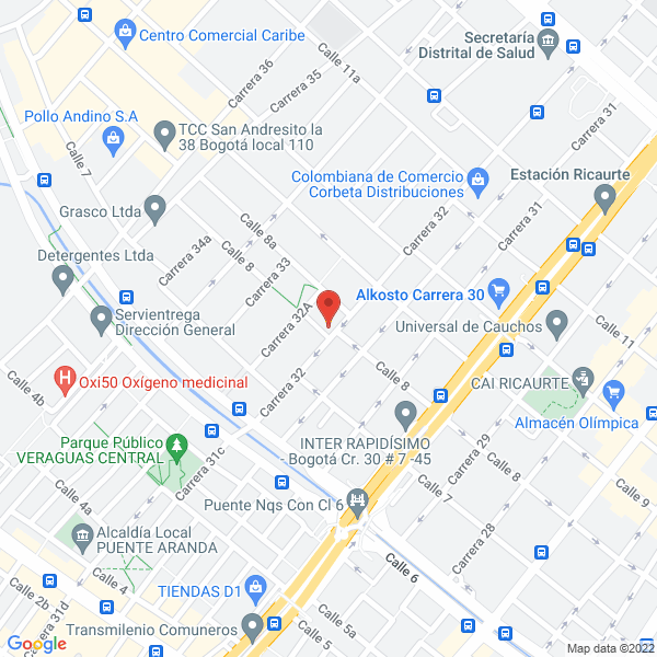 Mapa de Ferresuministros E Insumos De La Sabana