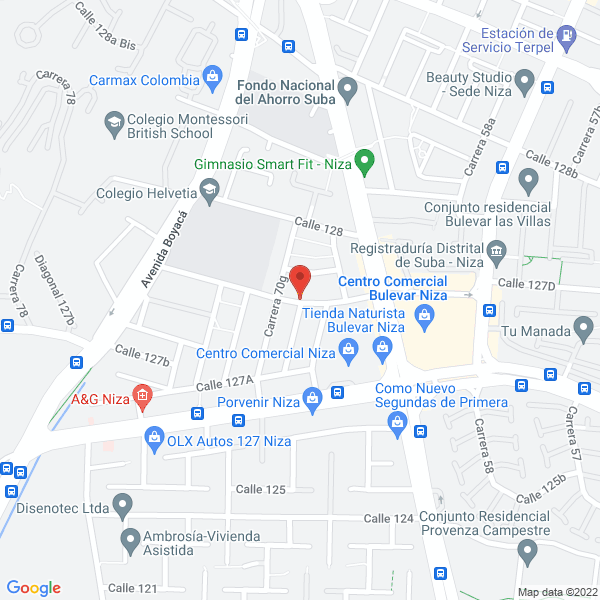 Mapa de Multiclean Niza S.A.S.