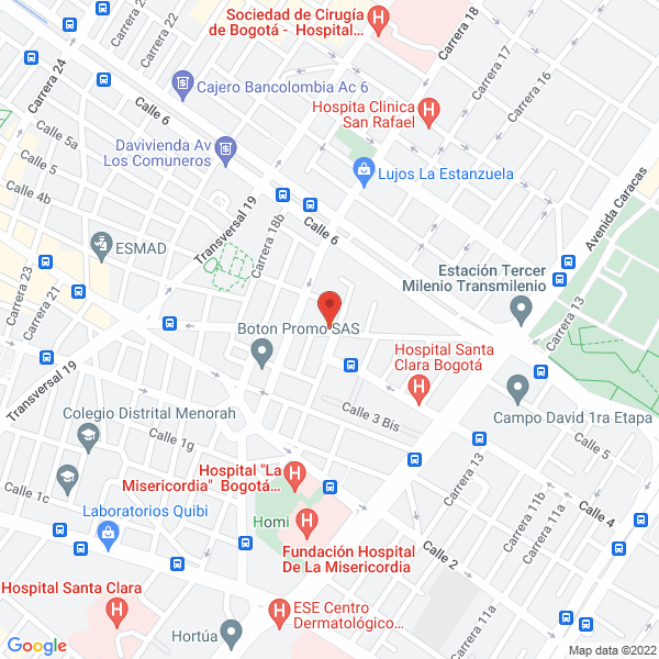 Mapa de Asociación Hogar Rompiendo Cadena