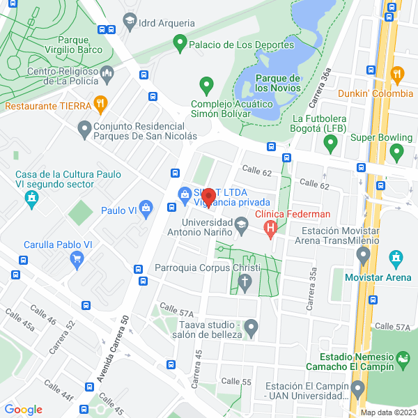 Mapa de Pronet De Colombia Ltda