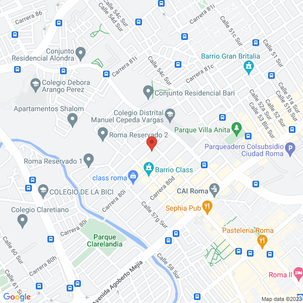 Mapa de Comercializadora Productos De Aseo Alhely S.A.S.