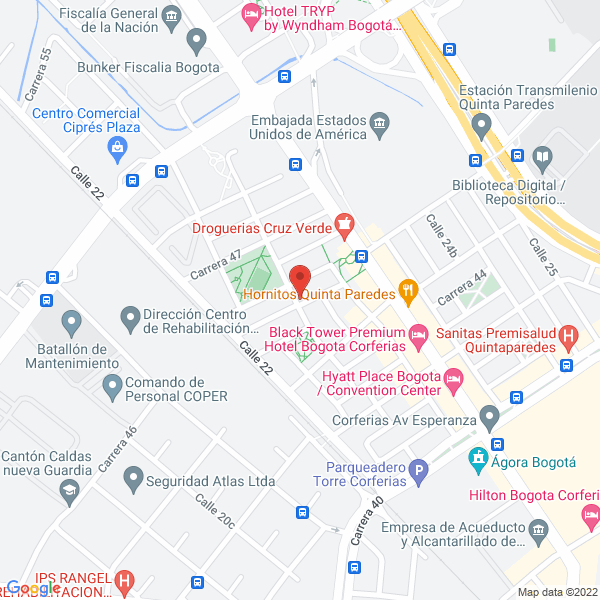 Mapa de Contadores Publicos Titulados Cpa Ltda.