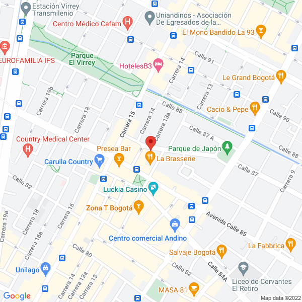 Mapa de Fundación Icdl Colombia