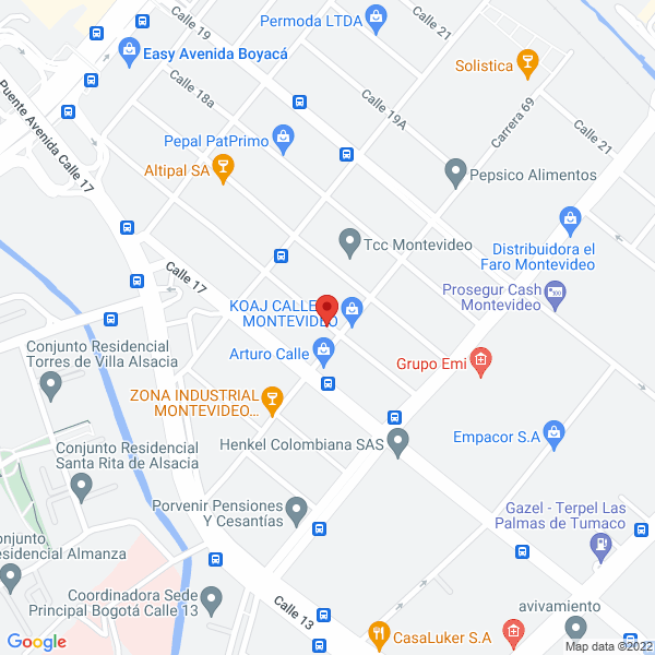 Mapa de Straza Grupo De Diseño Ltda.