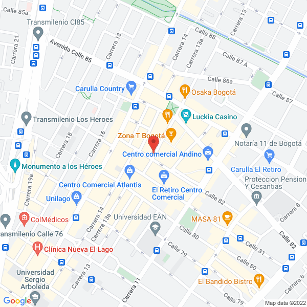 Mapa de Vendome De Colombia Ltda.