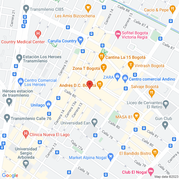 Mapa de Proyectos Comerciales