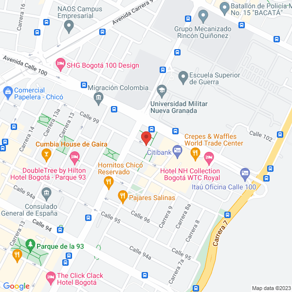Mapa de Pacifica Y Atlantica Travel Service Ltda