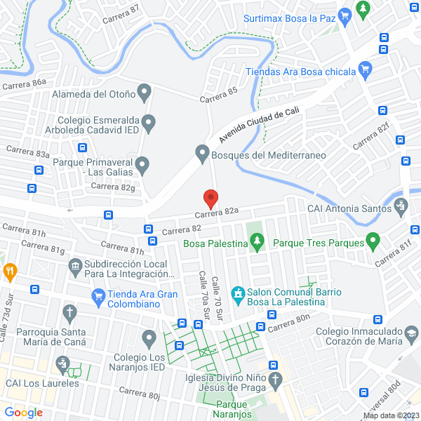 Mapa de Construcciones Y Montajes Petroleros Ltda.