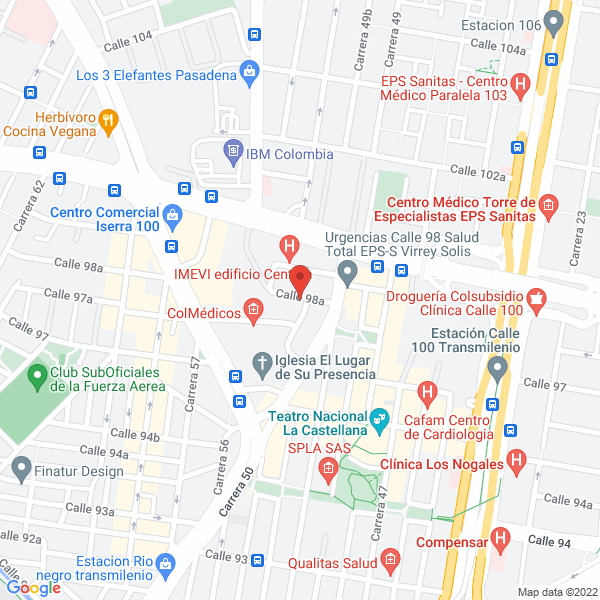 Mapa de Excel Servicios Logísticos S.A.S.