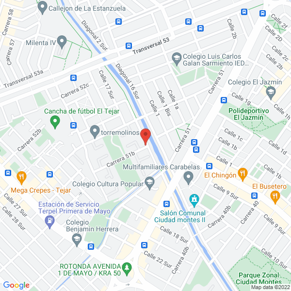 Mapa de Servicios V & C Ltda.