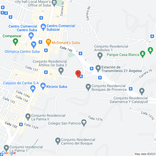 Mapa de Equipos E Insumos De Construccion Ltda.