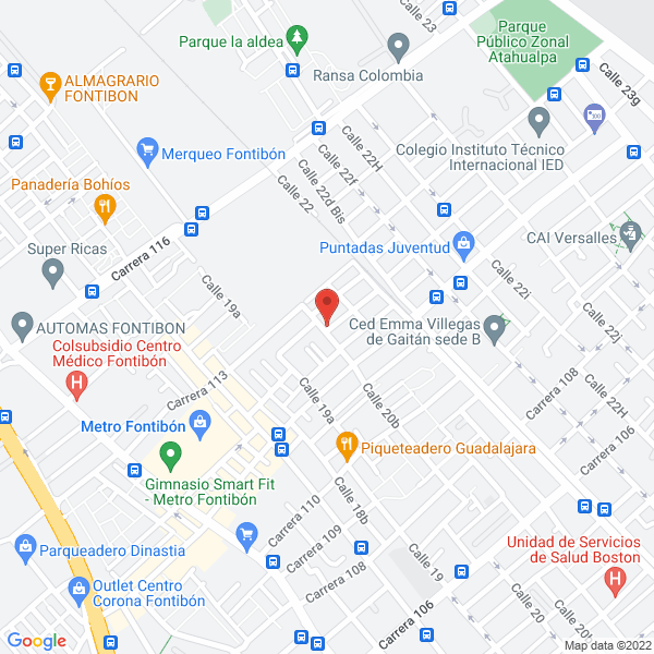 Mapa de J&D Campamentos S.A.S.