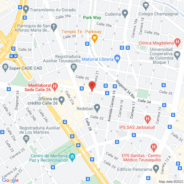 Mapa de Asociacion Colombiana De Propietarios De Vivienda Y Usuarios De Los Servicios Publicos Acoprovi