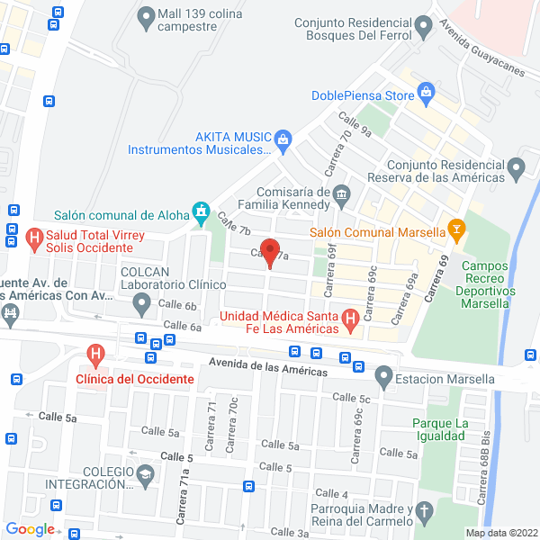 Mapa de Escuela De Baloncesto Esbama