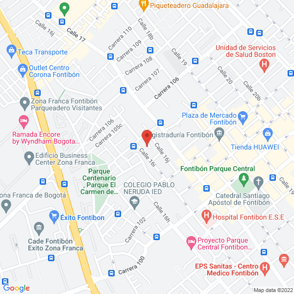 Mapa de Maxiacryl L.T.D.A