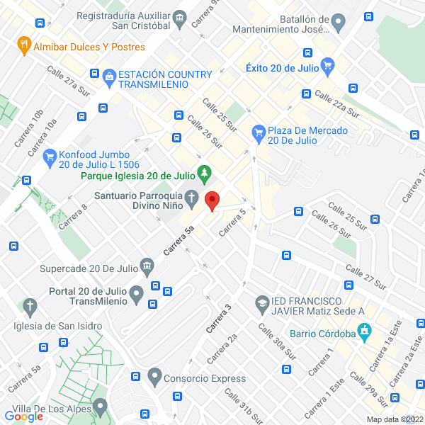 Mapa de Casa Santa Clara E.U.