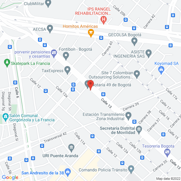 Mapa de Citipapers S.A.